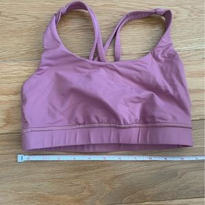 Dusty pink lululemon sports bra